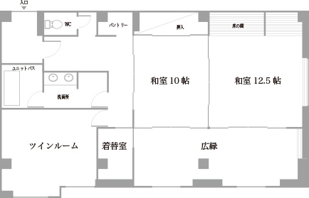 特別室（和洋室） 間取り