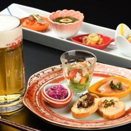 夕食ビュッフェ　お料理とお酒の組み合わせ－前菜－